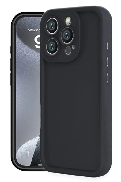 LitaeTrend iPhone 16 Pro Max Kılıf Viera Silikon - Siyah ürün görseli 1