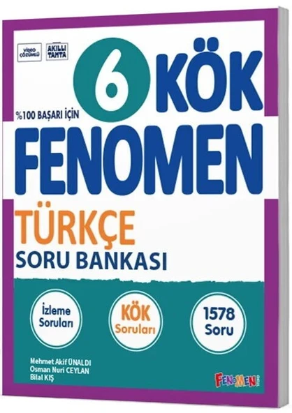 6. Sınıf Türkçe Kök Soru Bankası Fenomen Okul Yayınları ürün görseli
