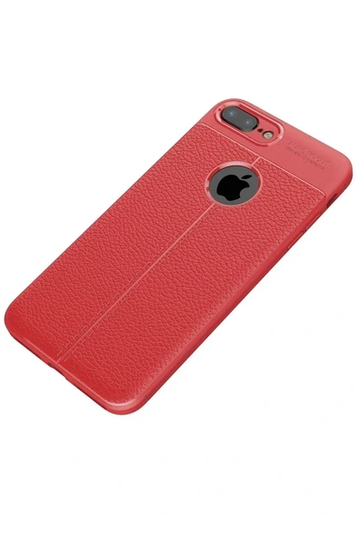 LitaeTrend iPhone 7 Plus Kılıf Auto Focus Kapak - Kırmızı - Resim 2