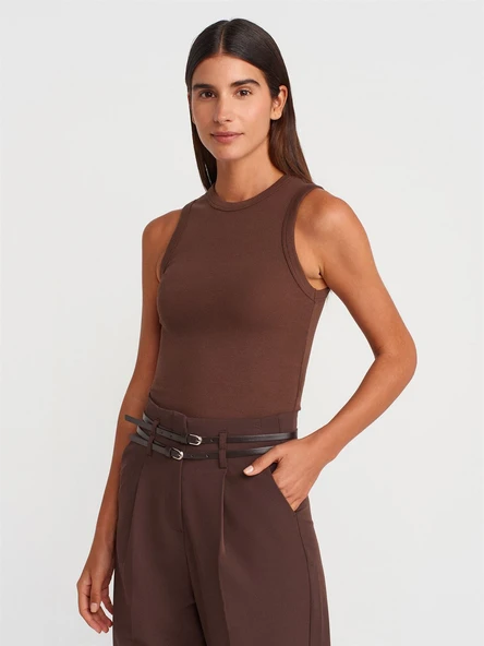 21059 DİLVİN FİTİLLİ TOP ATLET - Resim 6