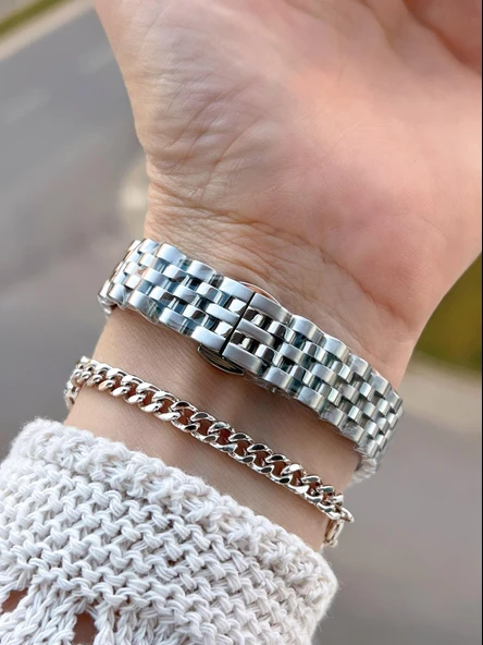 Daniel Klein Çelik Kordonlu 2 Yıl Garantili 3 Atm Suya Dayanıklı Kadın Kol Saati+Bileklik BD.10030.1 - Resim 3