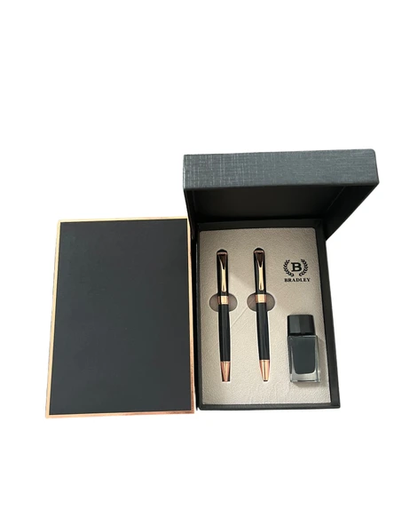 NEVCE STORE Premium Dolma ve Roller Kalem Seti Şık Metal Gövde Özel Hediye Kutulu ürün görseli