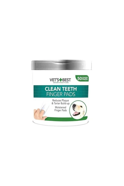 Vet's Best Plak ve Tartar Oluşumunu Engelleyen Köpek Diş Temizleme Parmak Pedi 50 Adet ürün görseli