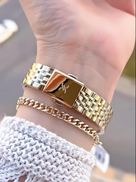 Daniel Klein Çelik Kordonlu 2 Yıl Garantili 3 Atm Suya Dayanıklı Kadın Kol Saati+Bileklik BD.13785.6 - Resim 3