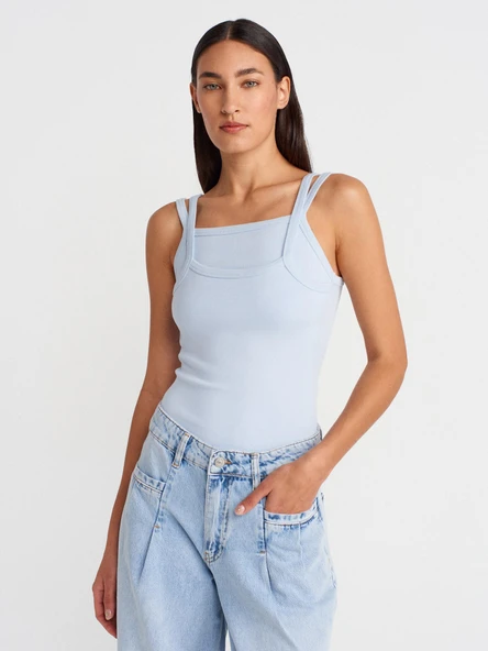 21105 DİLVİN ÇİFT ASKILI ATLET - Resim 12