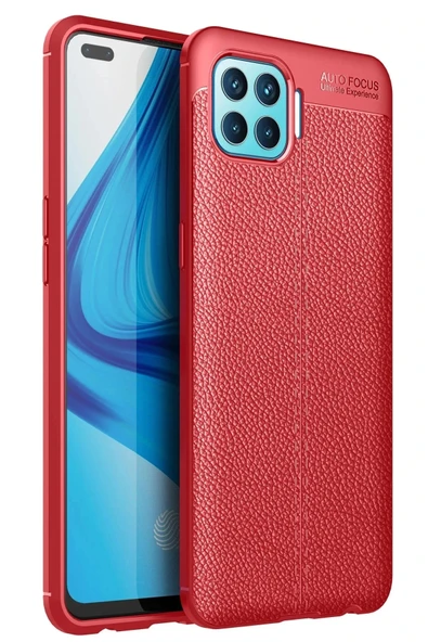 LitaeTrend Oppo Reno 4 Lite Kılıf Auto Focus Kapak - Kırmızı ürün görseli 1