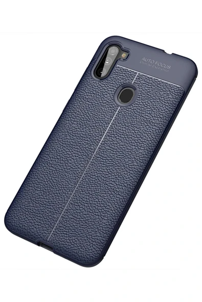 LitaeTrend Samsung Galaxy A11 Kılıf Auto Focus Kapak - Lacivert - Resim 2