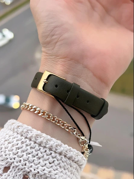 Daniel Klein Deri Kordonlu 2 Yıl Garantili 3 Atm Suya Dayanıklı Kadın Kol Saati+Bileklik BD.13939.4 - Resim 3