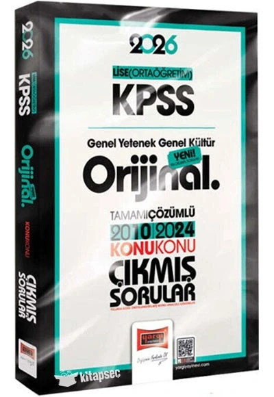 Yargı 2026 Kpss Lise Ortaöğretim Gy Gk 2010-2024 Konu Konu Çıkmış Çözümlü Sorular ürün görseli 1