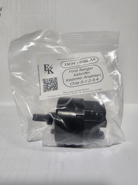 Ford Ranger Kalorifer Kademe Anahtarı - Düğmenin Arkası İç Orta 0-1-2-3-4 - Resim 7