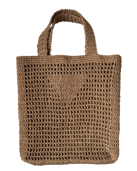 Doğal Hasır Plaj Çantası, Bohem Tarz, Yazlık El Yapımı Model ürün görseli