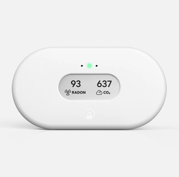 Airthings View Plus 2969 Akıllı Hava Kalitesi Monitörü (Radon, CO₂, VOC, PM2.5) ürün görseli