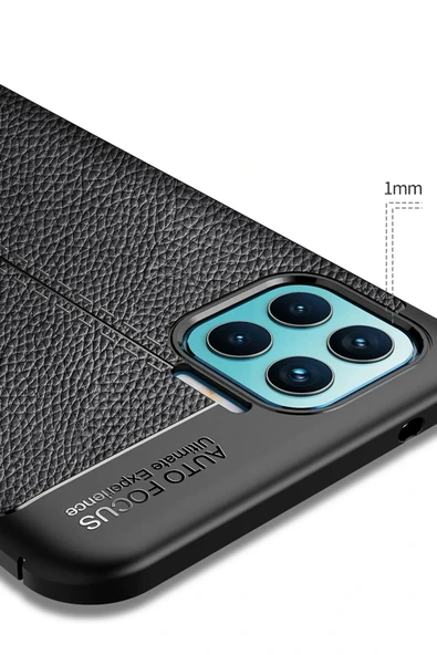 LitaeTrend Oppo Reno 4 Lite Kılıf Auto Focus Kapak - Kırmızı - Resim 5