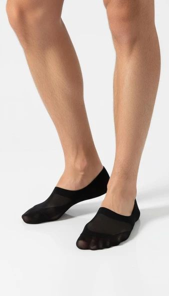 Erkek Görünmez Çorap – Kaydırmaz Topuk Silikonlu, Terletmeyen Babet Çorap - Resim 7