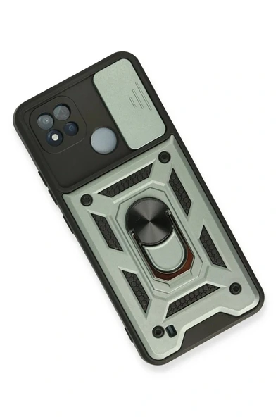 LitaeTrend Realme C11 2021 Kılıf Pars Lens Yüzüklü Silikon - Yeşil - Resim 2