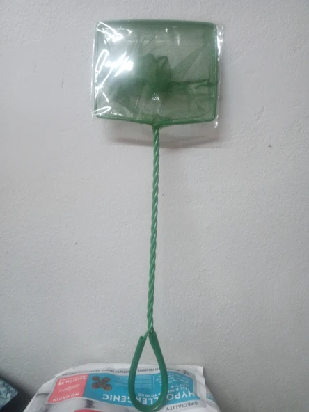 Akvaryum Büyük Boy Balık Yakalama Fileli Kepçe 40 CM ürün görseli