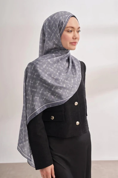 3361 ARMANDA İTHAL VUAL ŞAL MONOGRAM DESEN AA ürün görseli