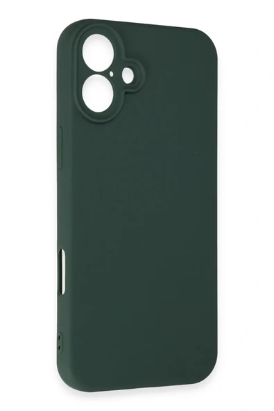 LitaeTrend iPhone 16 Plus Kılıf First Silikon - Koyu Yeşil - Resim 3