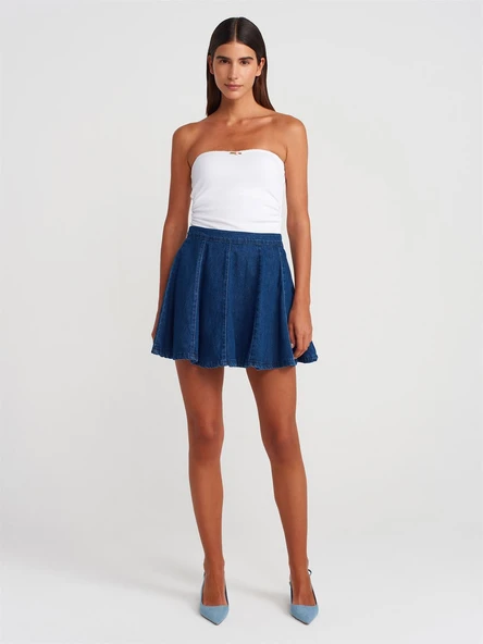 80581 DİLVİN ÇOK PARÇALI MİNİ ETEK ürün görseli