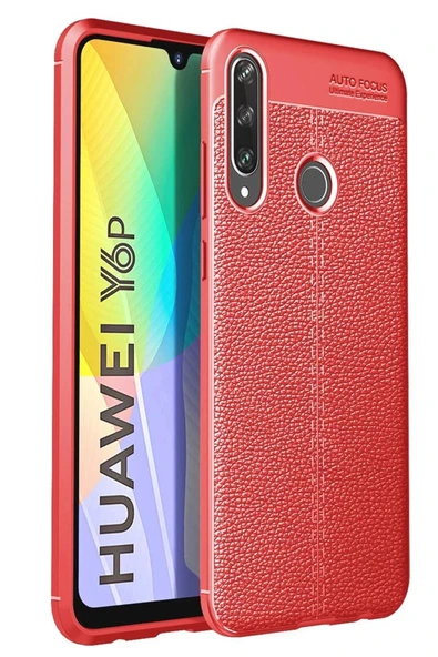 LitaeTrend Huawei Y6P Kılıf Auto Focus Kapak - Kırmızı ürün görseli 1