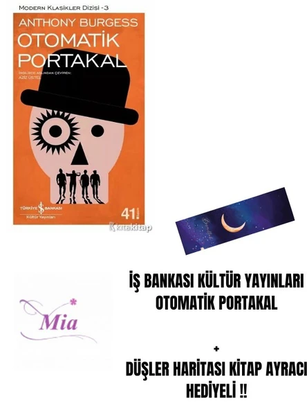 İŞ BANKASI KÜLTÜR YAYINLARI OTOMATİK PORTAKAL  + DÜŞLER HARİTASI KİTAP AYRACI HEDİYELİ !! ürün görseli