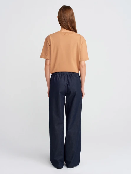 71629 DİLVİN UZUN DÖKÜMLÜ ŞIK PANTOLON - Resim 6