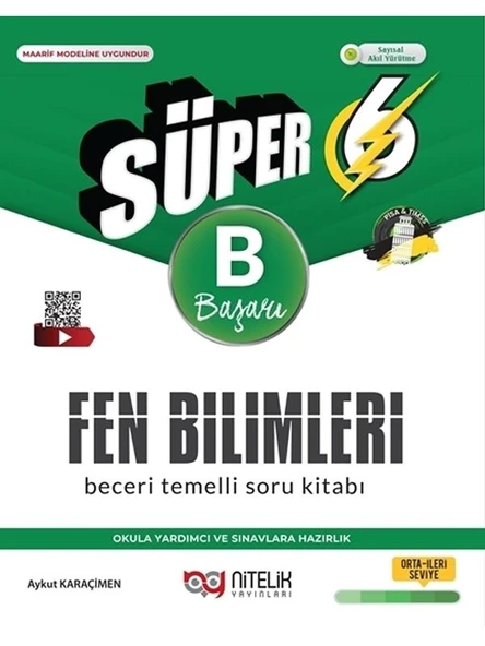 NİTELİK 6.SINIF SÜPER FEN BİLİMLERİ SORU YENİ NESİL (B) ürün görseli