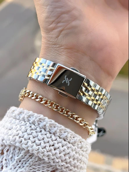 Daniel Klein Çelik Kordonlu 2 Yıl Garantili 3 Atm Suya Dayanıklı Kadın Kol Saati+Bileklik BD.13785.4 - Resim 3