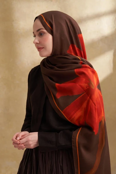 3382 ARMANDA İPEK MODAL ŞAL DS 3 VELVET BLOOM DESEN ürün görseli