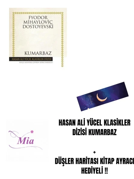 Hasan Ali Yücel Klasikler Dizisi KUMARBAZ  + DÜŞLER HARİTASI KİTAP AYRACI HEDİYELİ !! ürün görseli