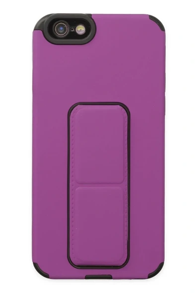 LitaeTrend iPhone 6 Kılıf Mega Standlı Silikon - Mor ürün görseli 1