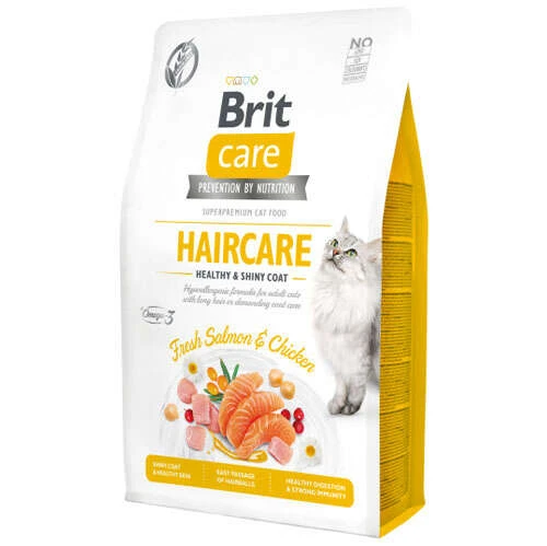 Brit Care Cat G-F Haircare Healthy Shiny Coat Fresh Salmon & Chicken 2 Kg ürün görseli 1