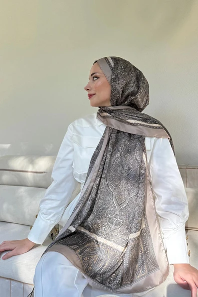 6036 ARMANDA ETHNIC VUAL ŞAL VINTAGE DESEN ürün görseli