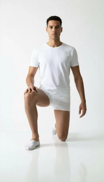 Erkek Görünmez Çorap – Kaydırmaz Topuk Silikonlu, Terletmeyen Babet Çorap - Resim 2