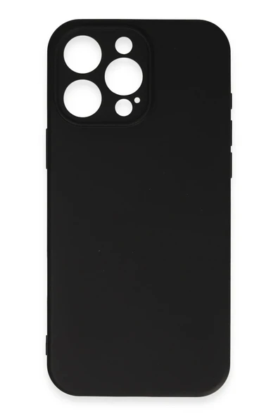 LitaeTrend iPhone 16 Pro Max Kılıf Nano içi Kadife Silikon - Siyah - Resim 2