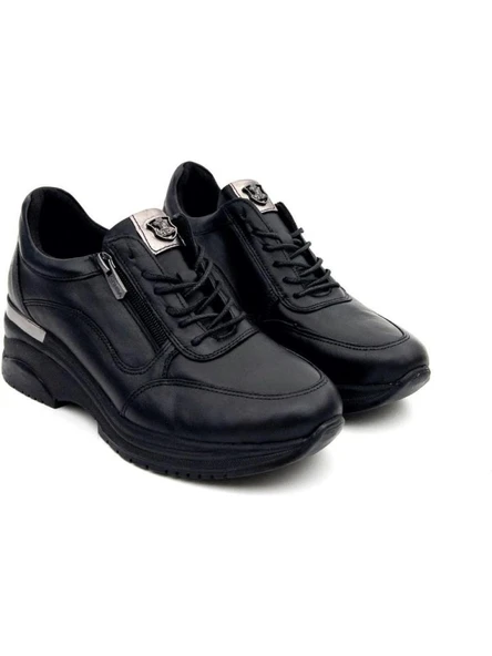 VENÜS 2313081K DOLGU TOPUK GÜNLÜK DERİ KADIN AYAKKABI - Resim 4