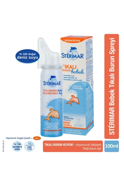 STERIMAR BABY HİPERTONİK SPREY 100 ML ürün görseli