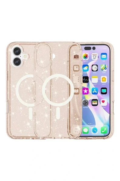 LitaeTrend iPhone 16 Plus Kılıf Star Magsafe Kapak - Turuncu ürün görseli 1