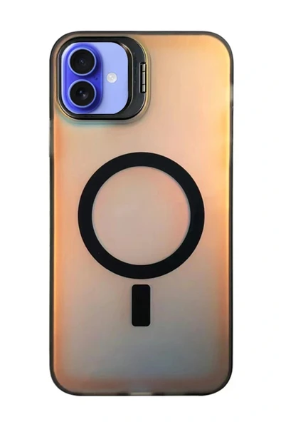 LitaeTrend iPhone 16 Plus Kılıf Primera Magsafe Standlı Kapak - Siyah ürün görseli 1