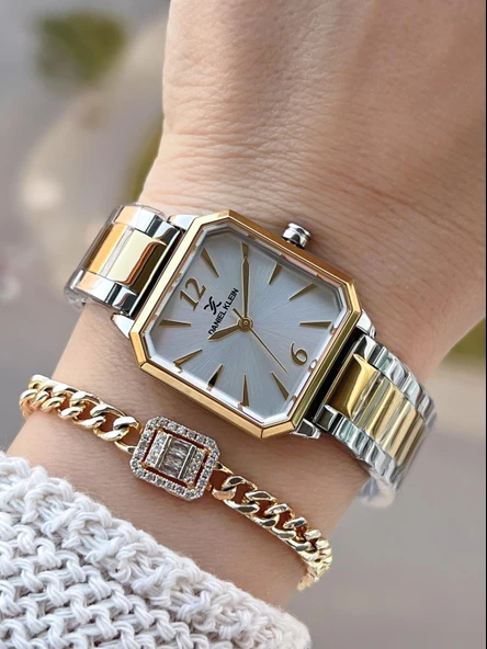 Daniel Klein Çelik Kordonlu 2 Yıl Garantili 3 Atm Suya Dayanıklı Kadın Kol Saati+Bileklik BD.14090.5 ürün görseli