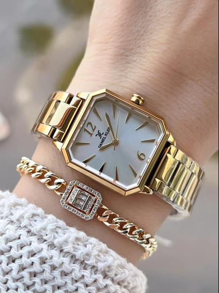 Daniel Klein Çelik Kordonlu 2 Yıl Garantili 3 Atm Suya Dayanıklı Kadın Kol Saati+Bileklik BD.14090.7 ürün görseli