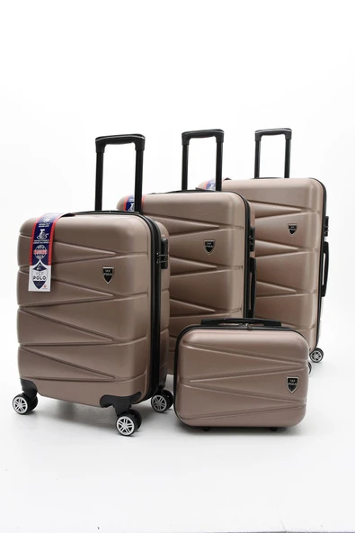 Yefa Dayanıklı Unisex 4 Tekerlekli 4'lü Set Plastik Valiz Seti ürün görseli