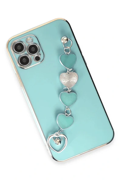 LitaeTrend iPhone 12 Pro Max Kılıf Esila Silikon - Su Yeşili - Resim 2