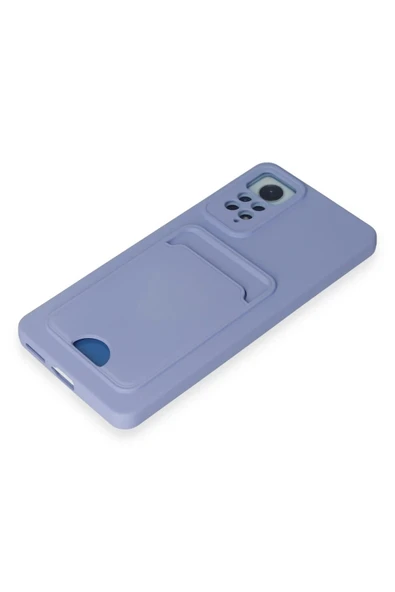 LitaeTrend Xiaomi Redmi Note 12 Pro 4G Kılıf Kelvin Kartvizitli Silikon - Lila - Resim 4