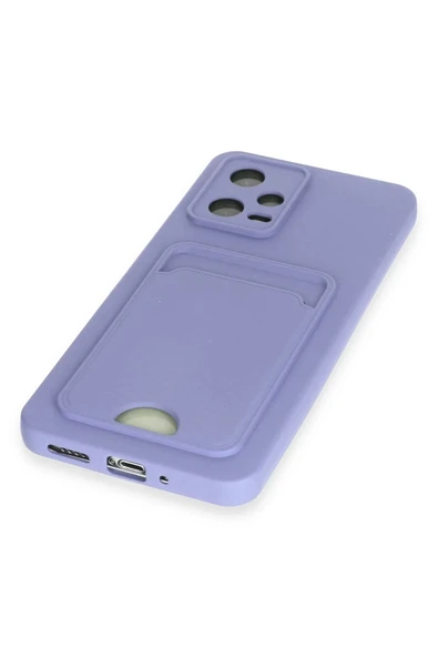 LitaeTrend Xiaomi Redmi Note 12 4G Kılıf Kelvin Kartvizitli Silikon - Lila - Resim 4