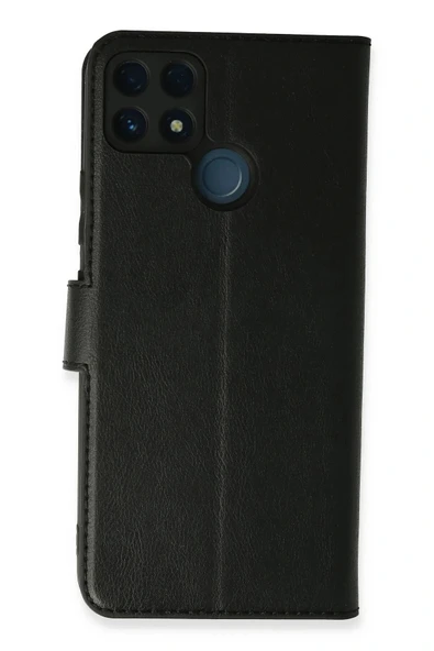 LitaeTrend Realme C25 Kılıf Trend S Plus Kapaklı Kılıf - Siyah ürün görseli 1