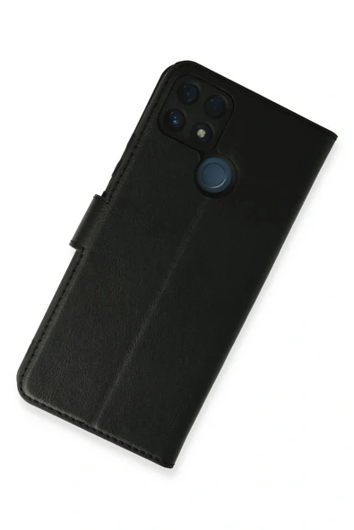 LitaeTrend Realme C25 Kılıf Trend S Plus Kapaklı Kılıf - Siyah - Resim 2