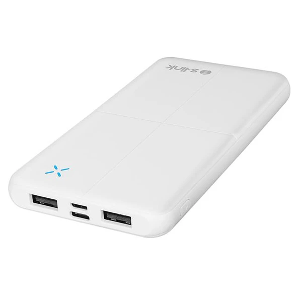 S-Link IP-G12N 10.000Mah Microusb + TYPE-C Beyaz Taşınabilir Pil Şarj Cihazı Powerbank ürün görseli