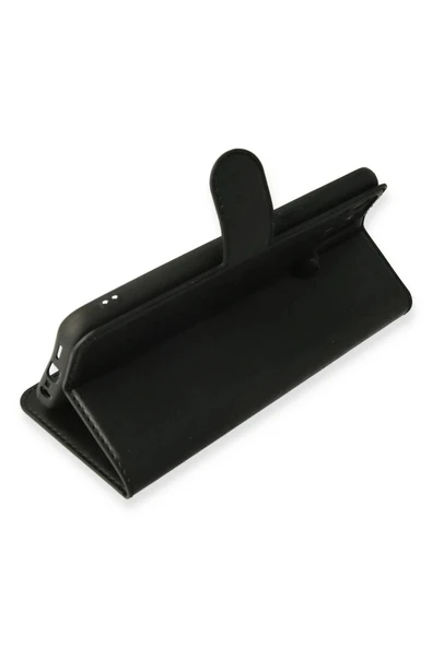 LitaeTrend Realme C25 Kılıf Trend S Plus Kapaklı Kılıf - Siyah - Resim 3