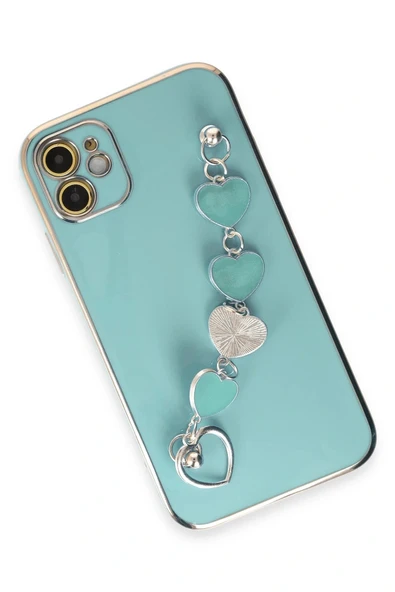 LitaeTrend iPhone 12 Kılıf Esila Silikon - Su Yeşili - Resim 3